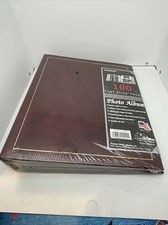 Pioneer Magnetic Self Stick 3 Ring Photo Album 100 Pages 50 Sheets brown vintage