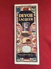 Devoe Laquer ￼Advertising￼ Brochure Color Chart 1928￼