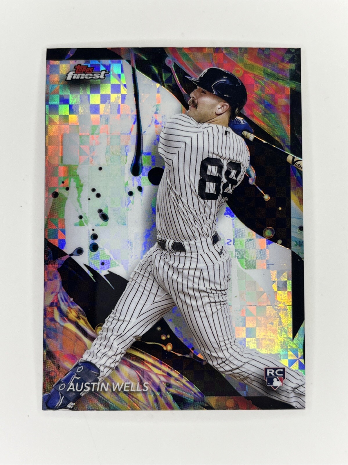 2024 Topps Finest - Uncommon Checkerboard Refractor #116 Austin Wells (RC)