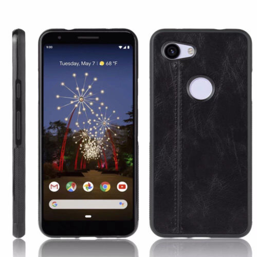 For Google Pixel 3 3XL Pixel 3A 3AXL Stitiching Leather Fabric Rubber case cover - Picture 12 of 15