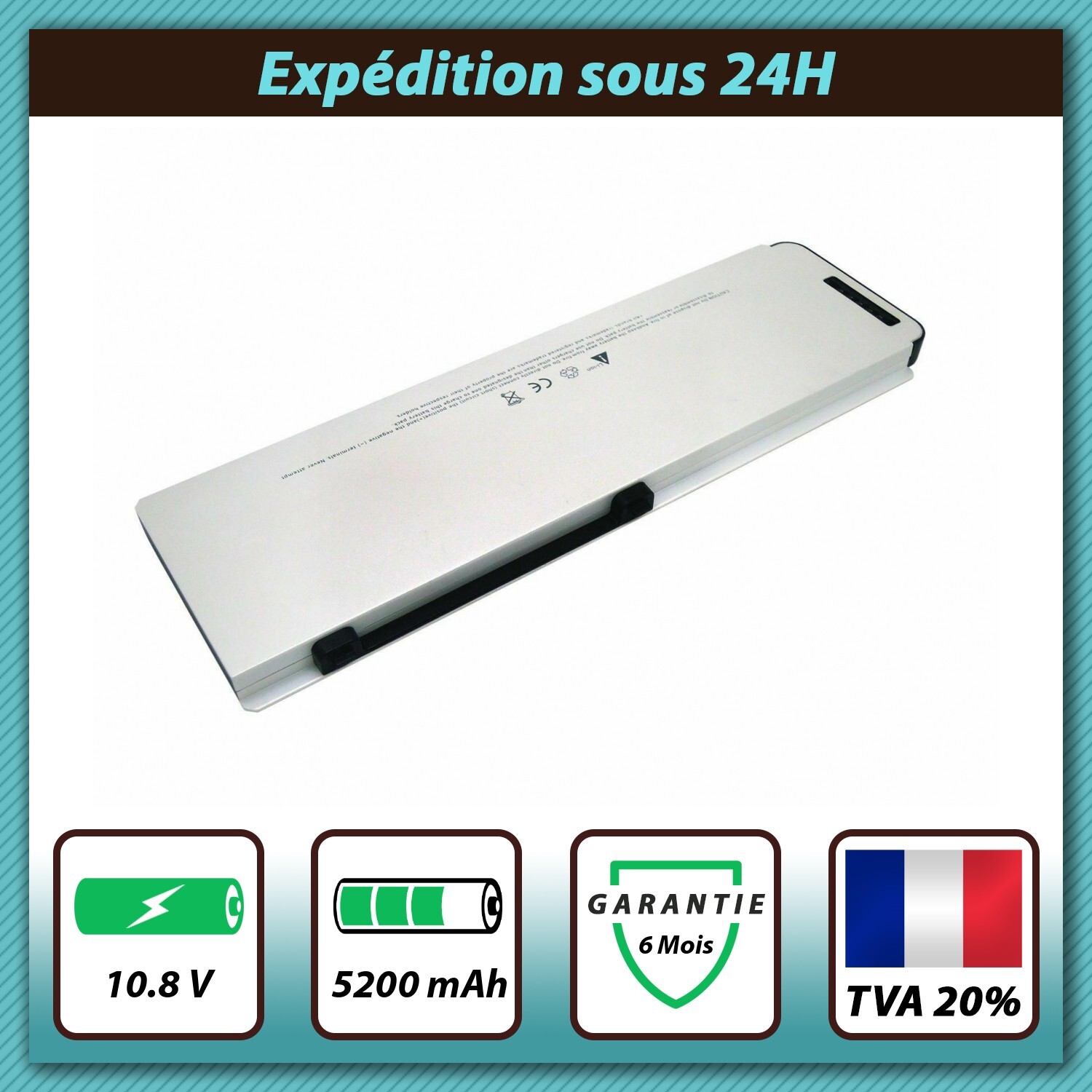 Batterie MacBook Pro 15 A1286 haute autonomie 5200mAh pour autonomie prolongée