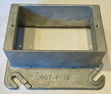 10 Bowers 407-F-1 1/2 4" Square Electrical Box 1-1/2" Raised 1G Mud Plaster Ring