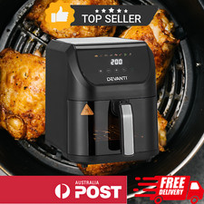 Devanti Air fryer Non-stick Healthy 5L  LCD Touch Healthy Cooker Oil Free 1500W
