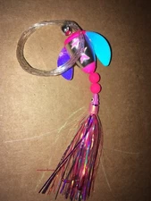 High Percentage Salmon Trolling Flies And Rigs- #2 Spin N Glo Spinnie One Pack