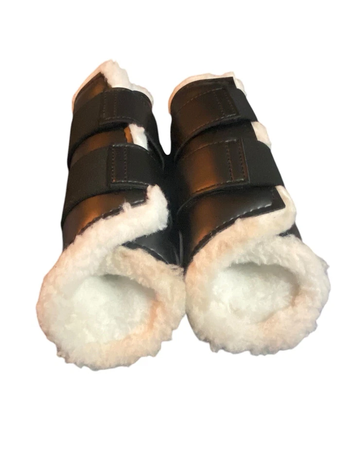 Botas Dover Saddlery Premium Sport Dressage forradas de lã cavalo tamanho grande conjunto de 2 - Imagem 3 de 4