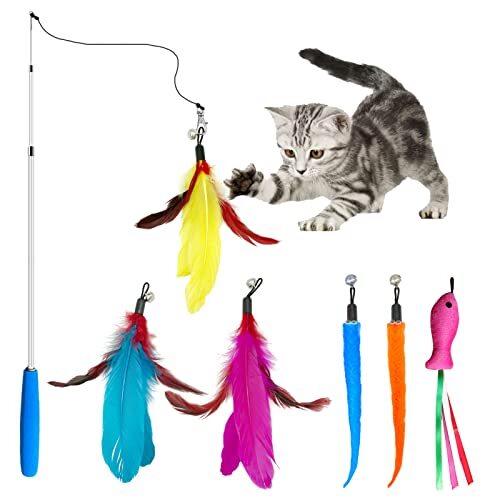 retractable cat wand