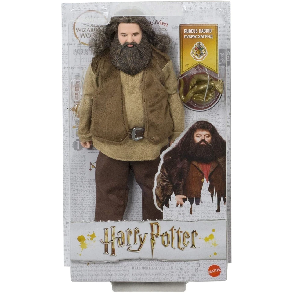 Harry Potter Rubeus Hagrid Collectible Detailed Doll 12 in & Baby Dragon Mattel