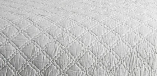 Juego de edredón de satén lavado Pottery Barn gris niebla reina 2 fundas estándar diamante🦩 Foto 2 de 2