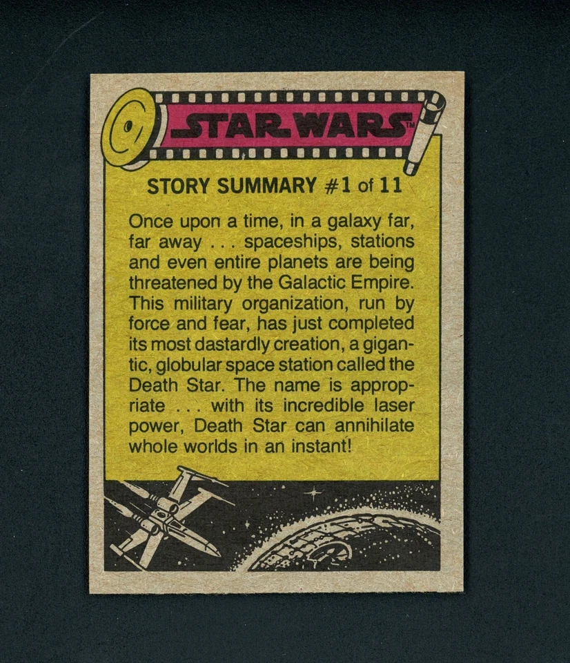 Carrie Fisher and Mark Hamill - 1977 Topps Star Wars #65 MINT - Image 2 of 2