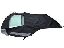 Fit: Ford Mustang 94-04 SOFT Soft Top & Heated glass window Black HAARTZ Canvas