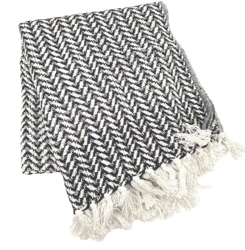 Geometric 100% Cotton Bed Throws