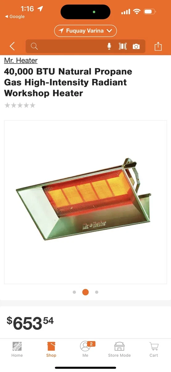Heatstar Mr Heater High Intensity Radiant Workshop Heater 40000 Btu Lp |  eBay