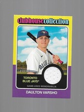 2024 TOPPS HERITAGE BASEBALL CLUBHOUSE COLLECTION DAULTON VARSHO JERSEY RELIC