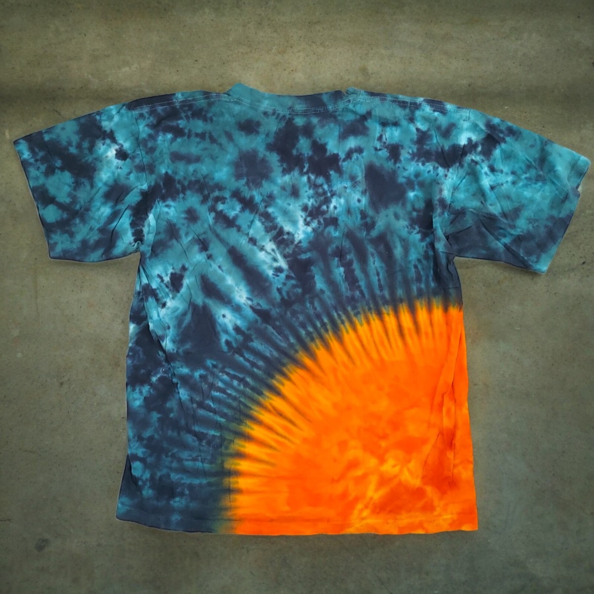 T shirt tie dye homme taille XL point unique années 90