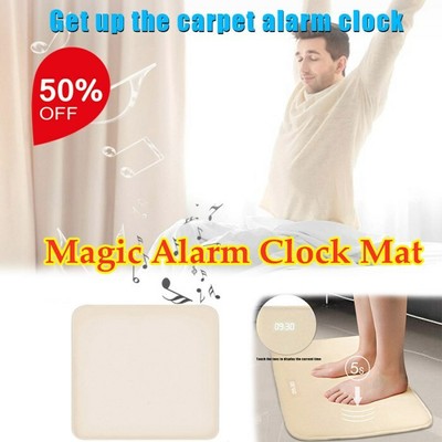 Stand On Pressure Sensitive Battery Smart Alarm Clock Mat Floor
