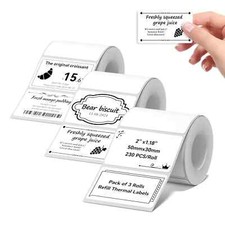 NIIMBOT B1/B21/B3S K3 Labels 3 Rolls 2'' x 1.18'' 50x30mm Food  Personalized...