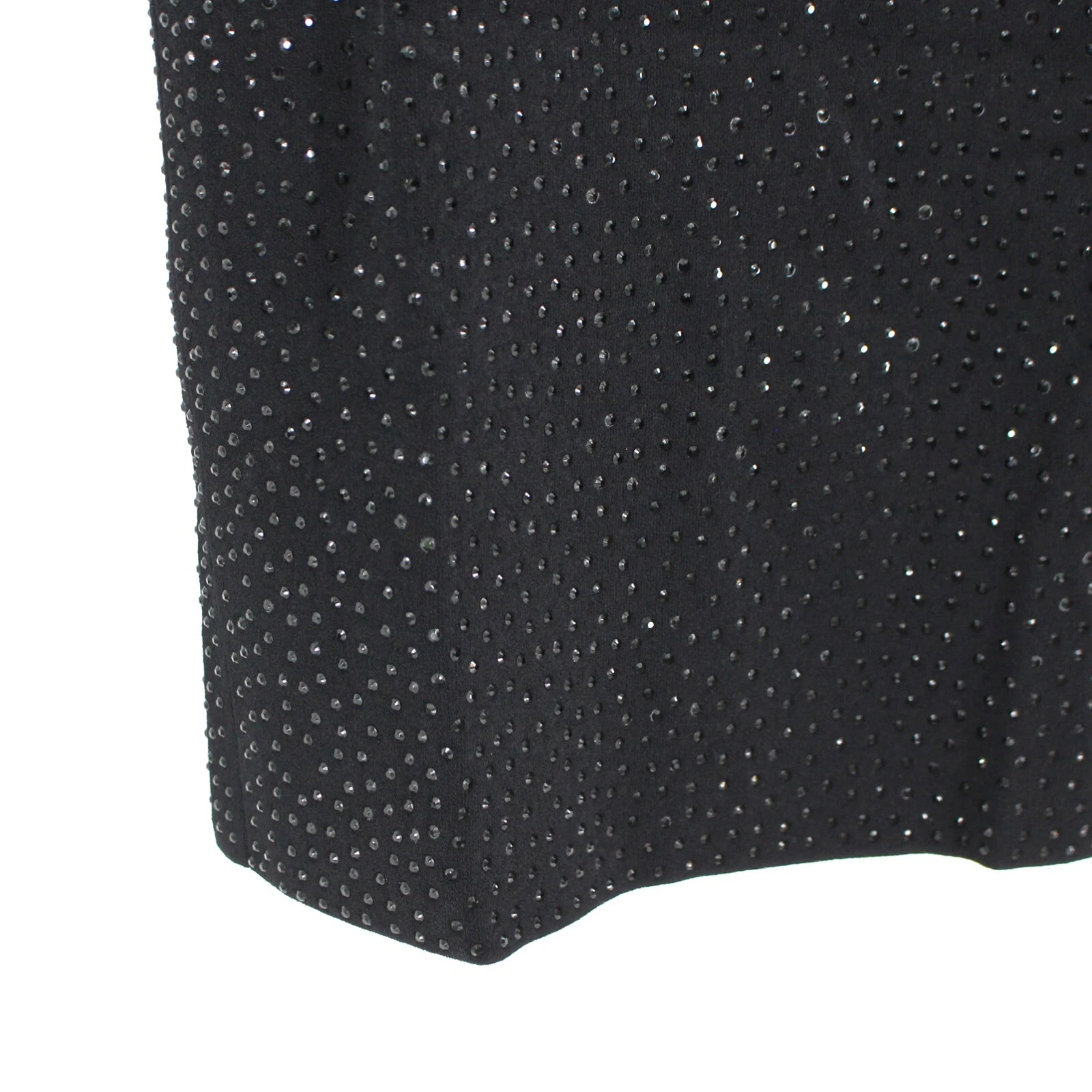 Abito senza maniche Michael Kors Collection nero impreziosito a maglia una spalla S