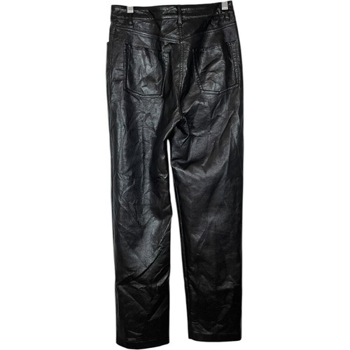 Aritzia WILFRED The Melina Black Faux Leather Pants Size: 4 - Picture 3 of 4