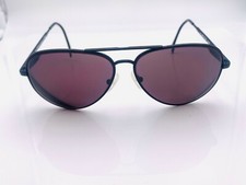 Vintage BerDel Wings Black Metal Pilot Sunglasses Italy FRAMES ONLY