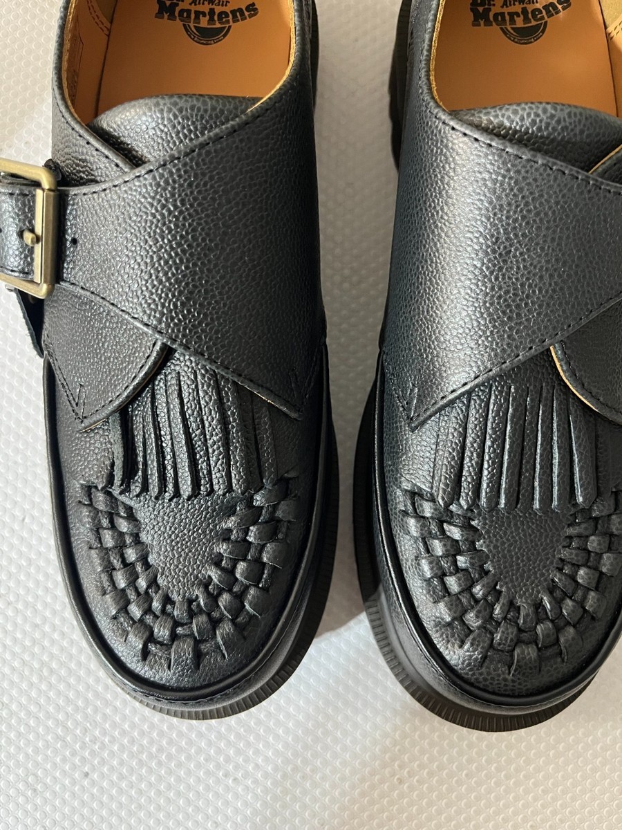 DR. MARTENS Ramsey Kiltie WOVEN Buckle Monk Loafer Creepers MSRP
