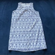 Loft Grecian Pattern Shift Dress