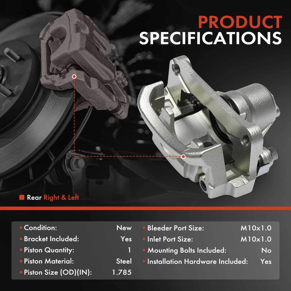 2 задних левых и правых тормозных суппорта с кронштейном для Toyota Land Cruiser Lexus - Изображение 2 из 4