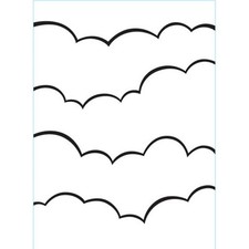 Darice Embossing Folder Essentials CLOUDS 30032586 4.25 X 5.75