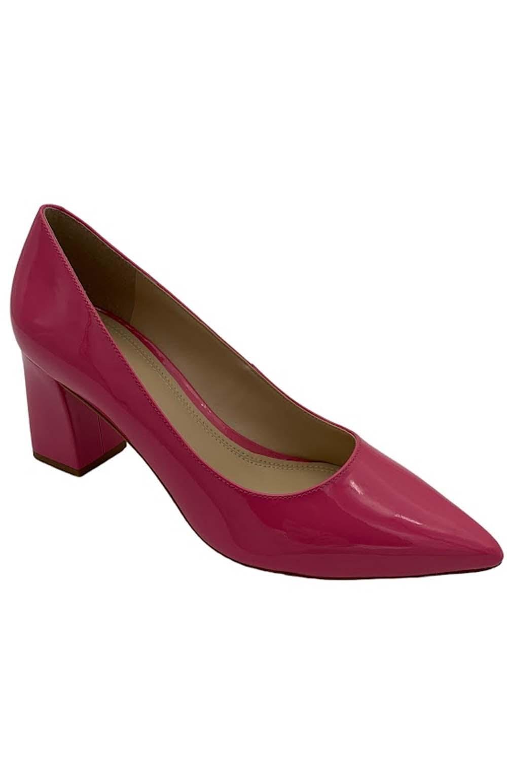 Marc Fisher LTD Кожаные туфли-лодочки на блочном каблуке Zala Pink