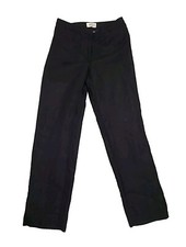 Talbots Irish linen Trousers Pants High Waist Full Lined Black Size 4