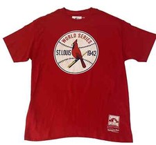 NEW St. Louis Cardinals World Series Champions 1942 Shirt Size XL Cooperstown ++