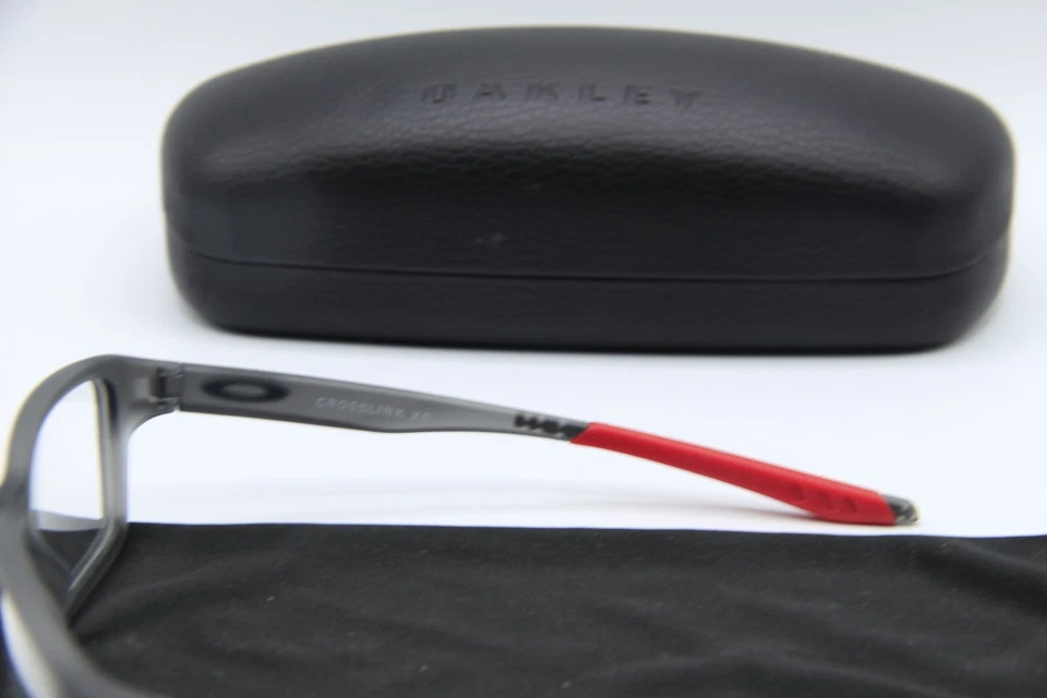 NEW OAKLEY OY8002-0351 CROSSLINK XS GREY SMOKE AUTHENTIC CASE EYEGLASSES 51-15 - Image 3 of 3