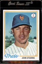 1978 Topps #334 John Stearns New York Mets - Nice Card
