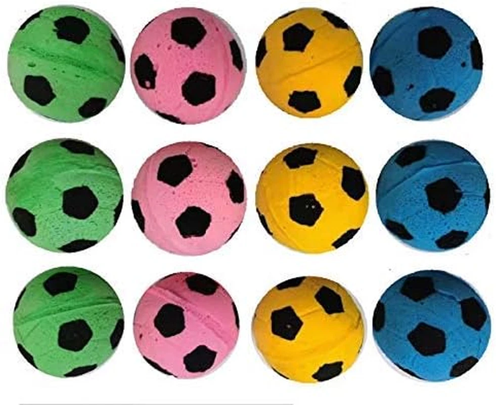 Foam Soccer Balls Cat Toys (Balls Cat Toys (12Pcs))