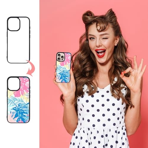 Weewooday 6 Pieces Sublimation Phone Case Compatible with Iphone 16 Promax