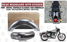 Rear Mudguard Assy Halcyon Green & Chrome For...
