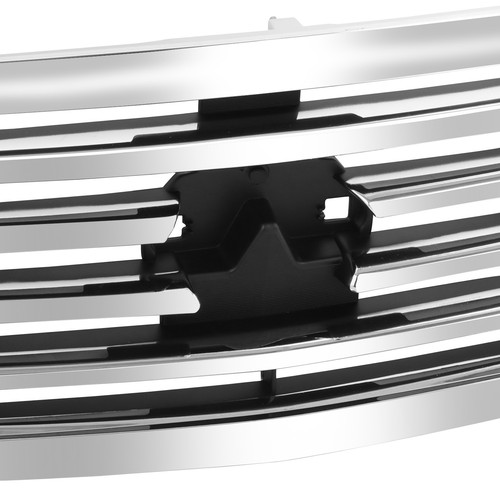 For 07-09 Infiniti G35 G37 4 Door Chrome Front Bumper Grille w/ Emblem Provision - Picture 2 of 8