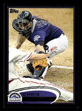 Chris Iannetta Colorado Rockies 2012 Topps Black #21 SN /61