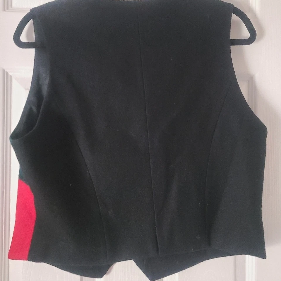 Talbots Medium Vintage 1990s Christmas Vest Holiday Party Snow Pine 90s - Image 4 of 4