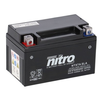 Nitro Batterie 12V 6AH YTX7A-BS Gel 50615 (für: Beeline Veloce QT001 09-13 )