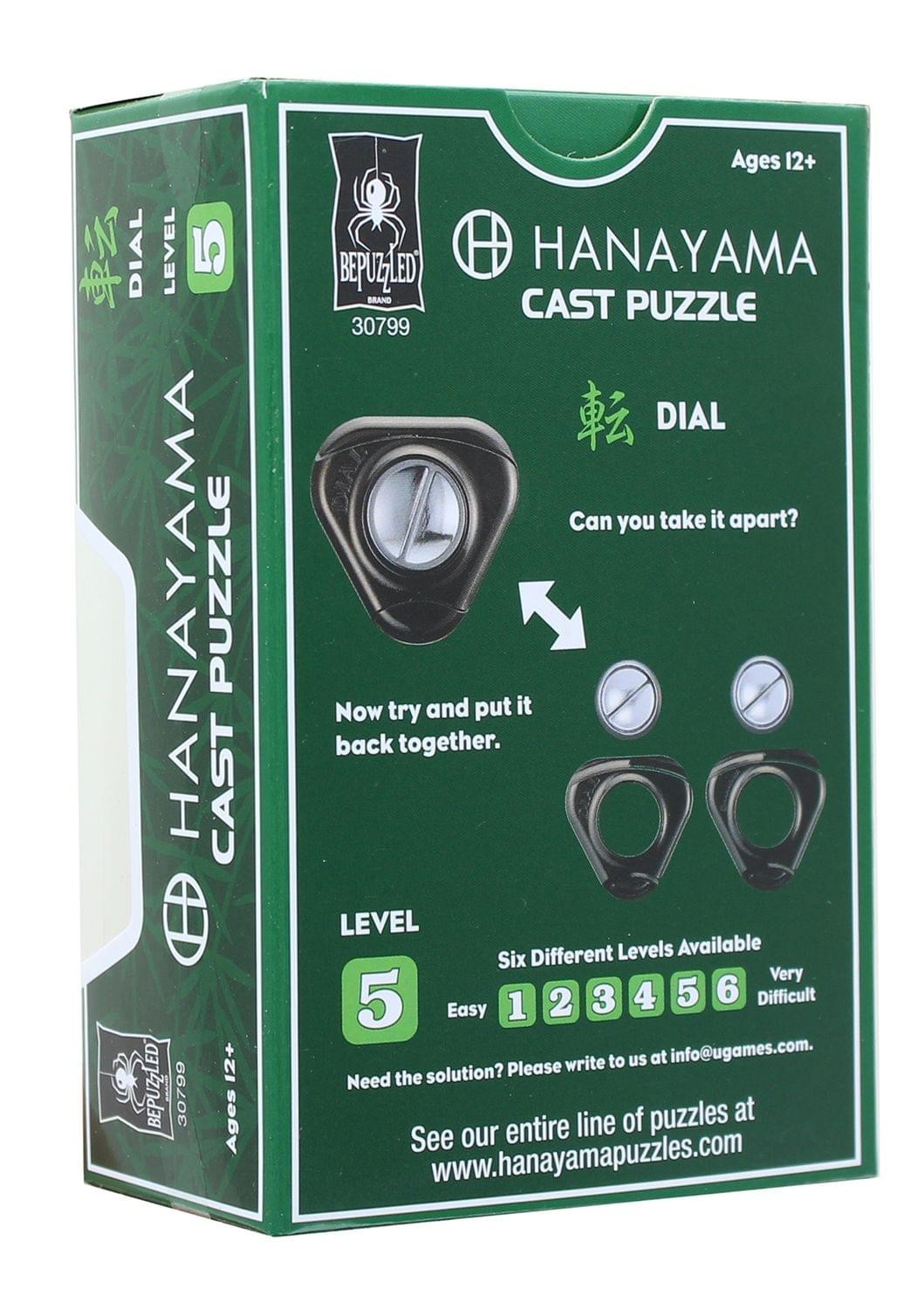 Hanayama Level 5 Cast Metal Brain Teaser Puzzle - Dial