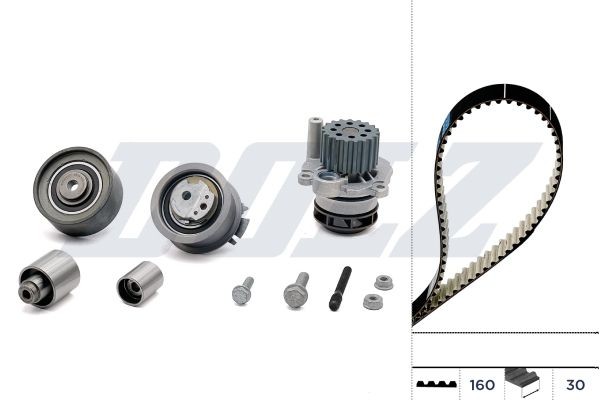 Wasserpumpe + Zahnriemensatz Dolz KD062 FüR Audi Seat Skoda VW-image