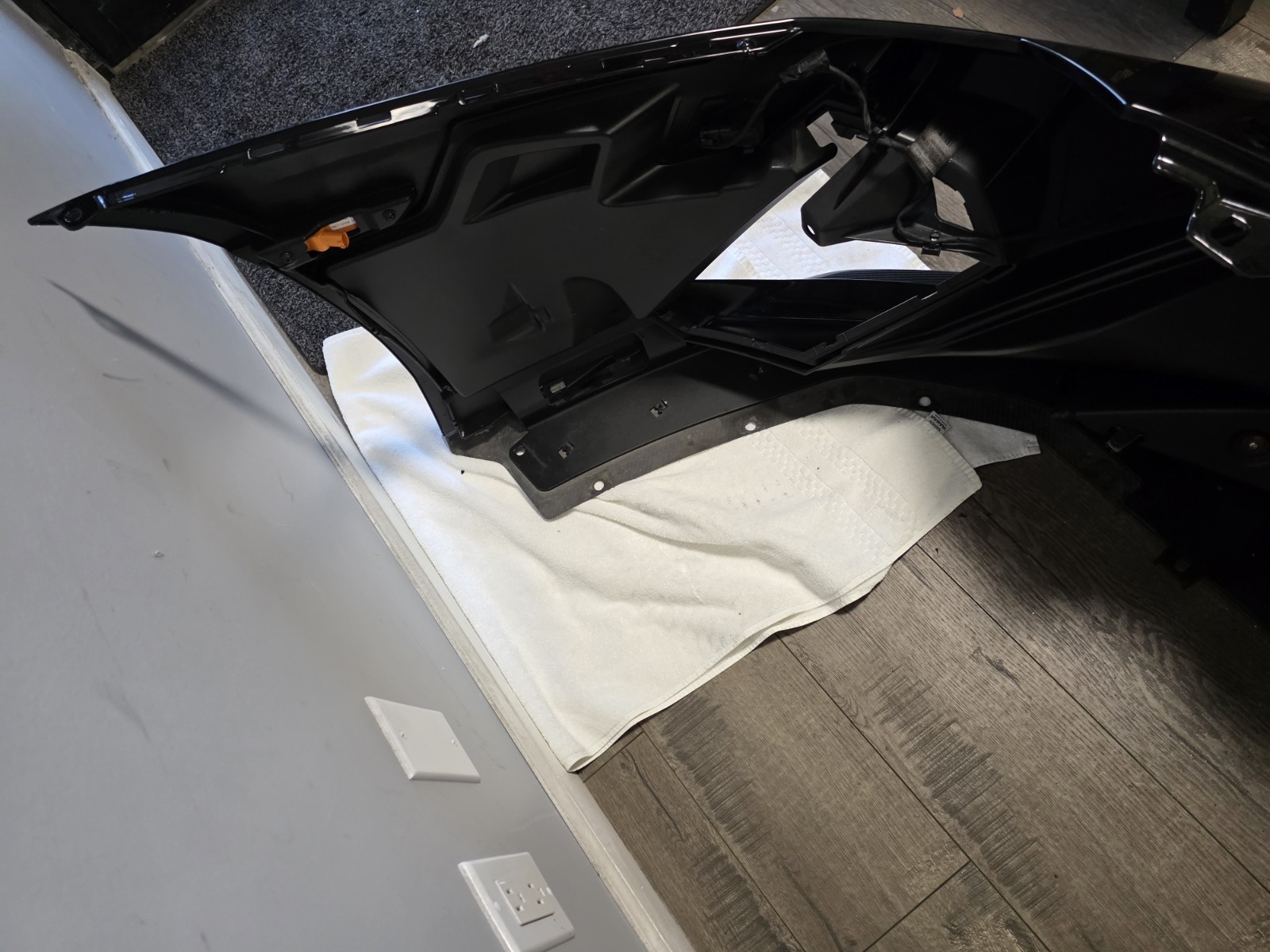 LAMBORGHINI AVENTADOR LP740 S ULTIMAE FRONT BUMPER CARBON FIBER SPLITTER OEM 