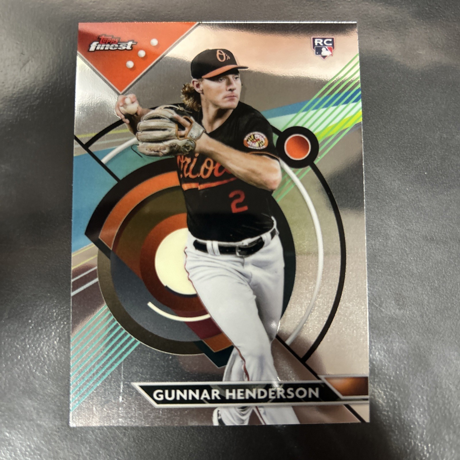 2023 Topps Finest GUNNAR HENDERSON Rookie Card RC #100 Baltimore Orioles