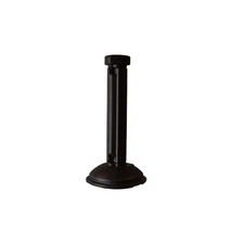 GROSFILLEX US960117 Patio Fence Post and Base,36 in H,Black 49XM84