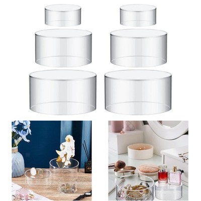 6 Stück Buffet Setzstufen Klar Schmuck Aufbewahrungsbox für Hochzeit Geburtstag Catering