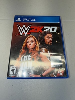WWE 2K20 PS4 PlayStation 4 Complete CIB Wrestling Game 2K Sports Tested