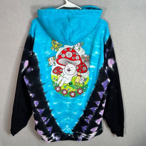 Ripndip Tie-Dye Hoodie Mens Size Medium Cotton Sweatshirt Pullover Embroidered - Picture 2 of 11