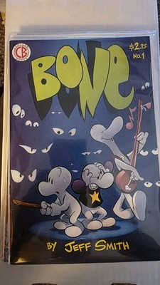 BONE Comic Book Lot #1 2nd + Signed Jeff Smith #4 Cartoon Books Mixed Lot-flip