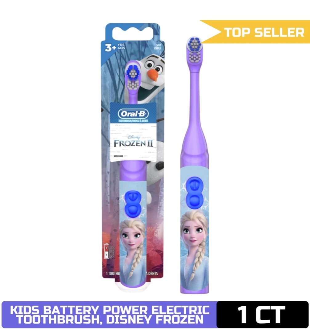 Oral-B Kids Battery Power Electric Toothbrush Featuring Disney's Frozen for Chil