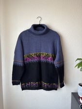 United Colors of Benetton Geometric Wool Turtleneck Sweater Women Multicolor